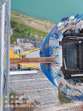 大溪奉建高速塔吊球机安装